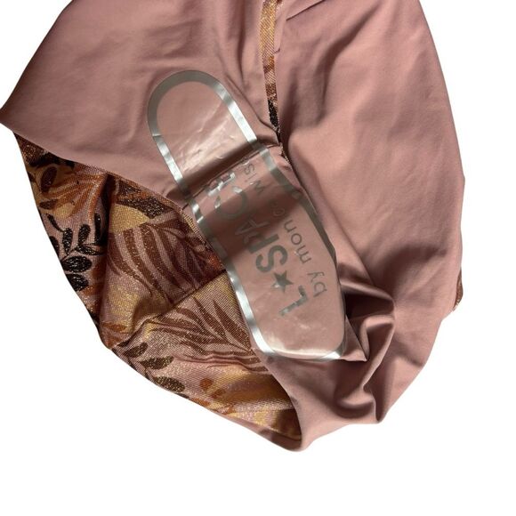 L*Space Neutral Brown 2 Piece Bikini Swimsuit Wilder Top & High Waist Bottom XS - Picture 9 of 13